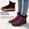 thumbnail image 3 of Ecetana Snow Boots for Women Waterproof Warm Ankle Boots Non‑Slip Lightweight Outdoor Winter Boots with Side Zipper, 3 of 7