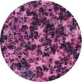 thumbnail image 1 of Ahgly Company Indoor Round Patterned Neon Pink Area Rugs, 3' Round, 1 of 6