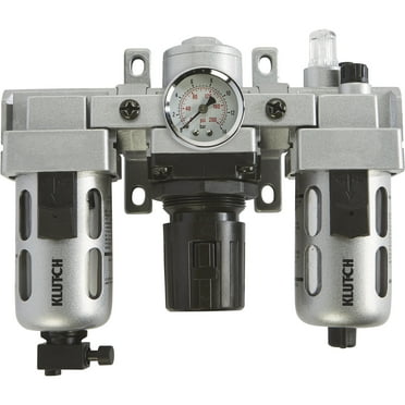 Klutch Air Compressor Filter–Regulator–Lubricator Combo, 3/8in., 71 CFM