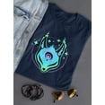 thumbnail image 3 of Glowing Neon Fox Mask Shaped T-Shirt Women -Image by Shutterstock, Female x-Large, 3 of 4