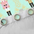 thumbnail image 4 of Castle Fairy Teens Cartoon Nutcracker Black Out Curtains,Geometric Plaid Curtains Pack of 2 (42x63 Each),Merry Christmas Bedroom Curtains,Breathable Home Decor, 4 of 6