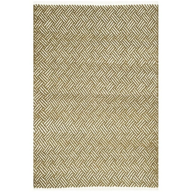 Safavieh Boston Collection BOS680B Handmade Olive Cotton Area Rug (5' x 8')
