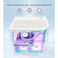 thumbnail image 4 of Hoengager Gaming PC -AMD Ryzen 5 9600X 6-Core 3.9 GHz, Radeon RX 9060 XT 8G, 16GB DDR5 RAM , 1TB PCIe SSD, WIFI with Bluetooth Windows 11-White, 4 of 13