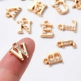 thumbnail image 2 of 26Pcs/Set Alloy Letter Rhinestone Charms Pendants Letter A~Z Alphabet Crystal Dangle Charms Beads Light Gold Plated for Jewelry Making, 2 of 5