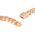 thumbnail image 4 of Collar Cadena Ametrinaa Cubana 10mm 55cm Chapa de Oro 18k Unisex, 4 of 5