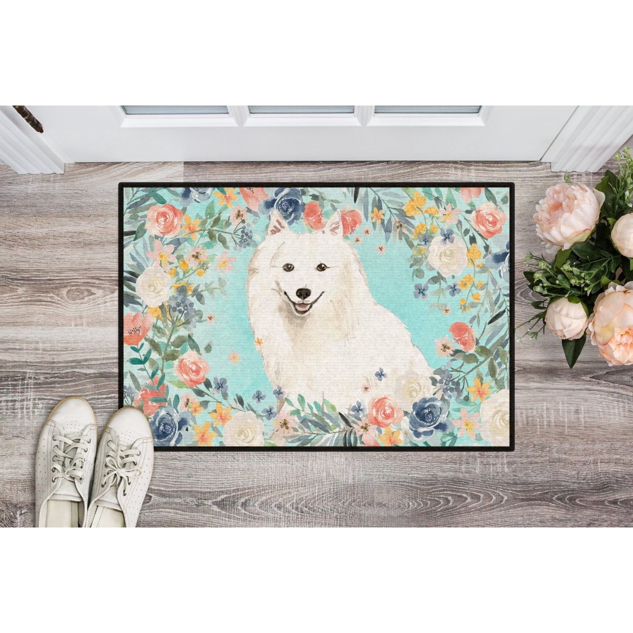 Japanese Spitz Door Mat