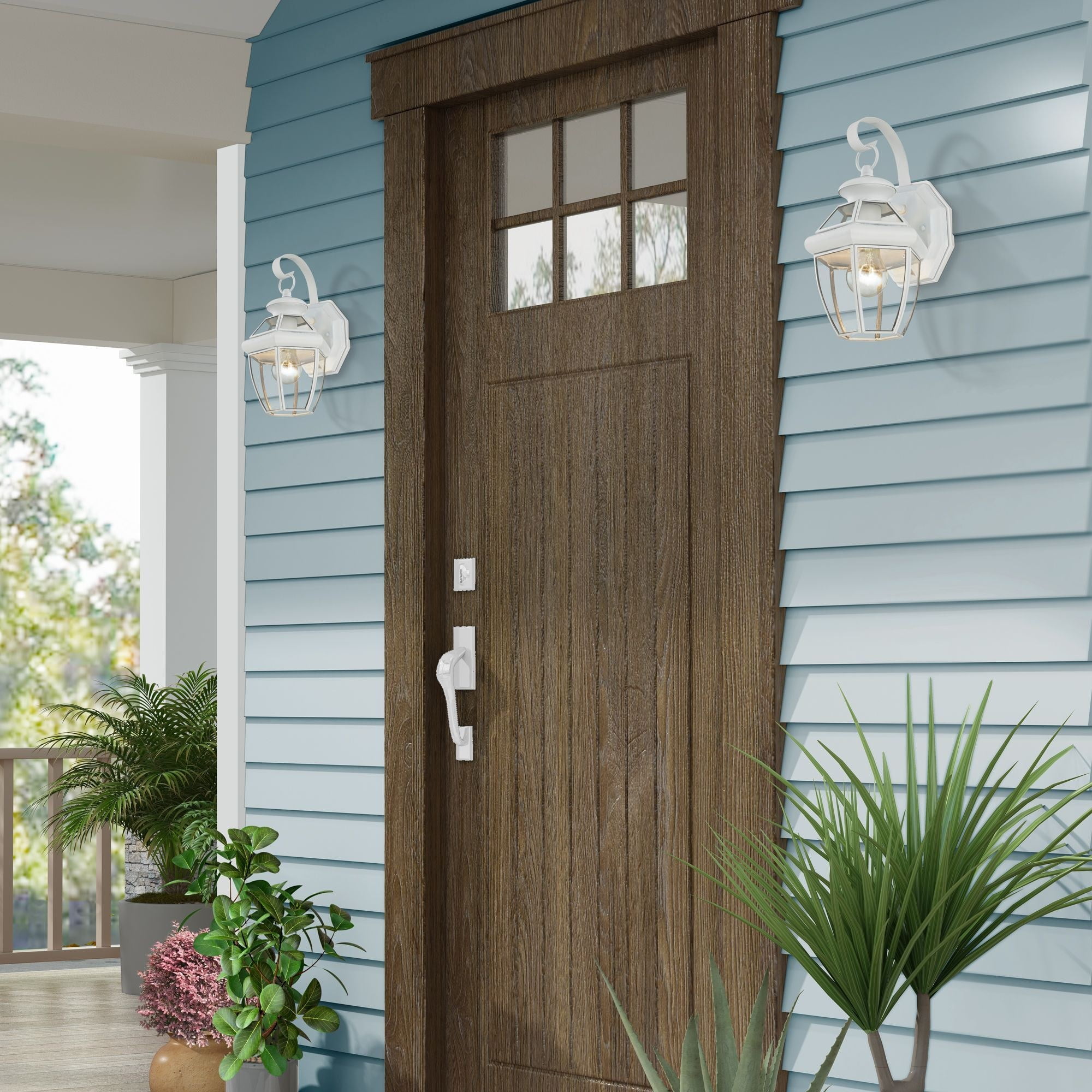 Livex Lighting - Monterey - 1 Light Outdoor Wall Lantern in Traditional Style -