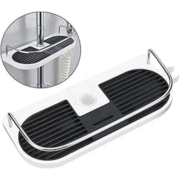 Lift Shower Tray Shower Tray Shelf Bathroom Storage Rack Soap Holder Tray Fits 19mm - 25mm Rails