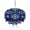 Blue, variant on Outdoor Tablecloth with Umbrella Hole Zipper Navy Blue Boho Floral Round Tablecloth 60" Waterproof Outside Table Cloth Ethnic Tribe Farmhouse Artwork Patio Table Cover Tablecloths for Picnic Party