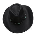 thumbnail image 5 of Felt Cowboy Hat Cattleman Pinch Front Shapeable Wide Brim Western Hat for Men Women, 5 of 5