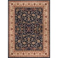 thumbnail image 3 of Sensation Traditional 9' x 12' Navy and Beige Polypropylene Indoor Area Rug, 3 of 8