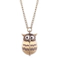 thumbnail image 1 of lionlar 2xCute Antique Chain Night Owl Pattern Pocket Watch Numerals Clock 2 Pcs, 1 of 9
