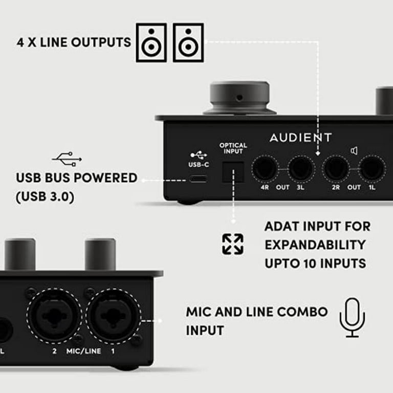 Audient iD14 MKII USB-C Audio Interface - Walmart.com