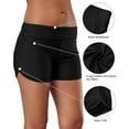 thumbnail image 4 of Alove Women's Stretchy Bathing Suit Bottoms Sporty Board Shorts Beach Boyshorts Swimming Shorts, 4 of 6