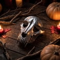 thumbnail image 6 of 3D Skull Sheep Mask Halloween role-play Masquerade Party Prop, 8.7x7.9x0.8 Inch Realistic Bone Face Clothing Accessory, 6 of 6