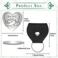 thumbnail image 2 of Pocket Hug Token Long Distance Relationship Keepsake Stainless Steel Double Sided Message Engraved Memento, 2 of 7