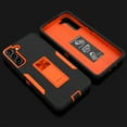 thumbnail image 6 of Jiahe Cover For Samsung Galaxy S22 6.1 inch,Dual Layer Protection Shockproof Heavy Duty Magnetic Car Mount with Built in Kickstand Case Cover,Black+Orange, 6 of 6