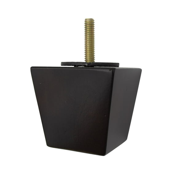 BingLTD - 2 1/2" Tall Square Tapered Mahogany Sofa Legs - Set of 4 (ST2521-RW-10mm-242)