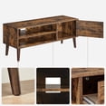 thumbnail image 4 of VASAGLE Mueble de TV, Mesa de TV, para televisores de hasta 55 Pulgadas, Largo de 120 cm, para Salón, Dormitorio, Marrón Rústico, 4 of 5