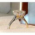 thumbnail image 2 of 2 Ct Oval Cut Lab-Created Hidden Halo Engagement Ring 14K Yellow Gold Plated, 2 of 4