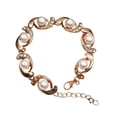 thumbnail image 1 of Circular Diamond Pearl Bracelet Rhinestone Pearl Bracelet Jewelry Charm Bracelet Birthday Surprise Gift For Woman Girls Flash Diamond Multi Layer Elastic Bracelet For Women, 1 of 8