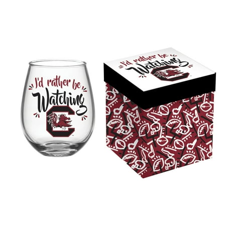 South Carolina Gamecocks 17oz. Boxed Stemless Wine Glass