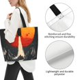 thumbnail image 3 of Fotbe Retro Space Rocket Launch Bolsa Tote Estética de Lona con Estampado para Mujer - Bolsa Reutilizable de Hombro Casual para Vacaciones, Compras, Trabajo y Gimnasio, 3 of 8