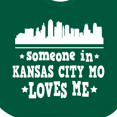 thumbnail image 4 of Inktastic Kansas City Missouri Loves Me Skyline Boys or Girls Baby Bib, 4 of 4