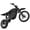 Black, variant on ESKUTE Novamini Electric Dirt Bike for Teens & Adults, 3500W Peak Mid-Drive Motor, 38 MPH Off-Road E-Bike, 48V 23Ah Battery, 14"/12" Wheels, Hydraulic Dual Shock Suspension Red