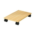 thumbnail image 2 of Esquirla Desktop CPU Wooden Rolling Stand Mobile Computer Stand for Room School, 2 of 8