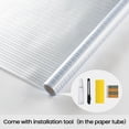 thumbnail image 2 of DKTIE 17.7" x 78.7" Reeded Glass Window Privacy Film, Frosted Window Vinyl, Day and Night Privacy UV Blocking Window Film with Installation Tools for Home Office, 2 of 8