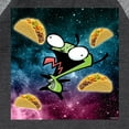 thumbnail image 3 of Invader ZIM - GIR Loves Tacos in Space - Toddler And Youth Raglan Graphic T-Shirt, 3 of 6