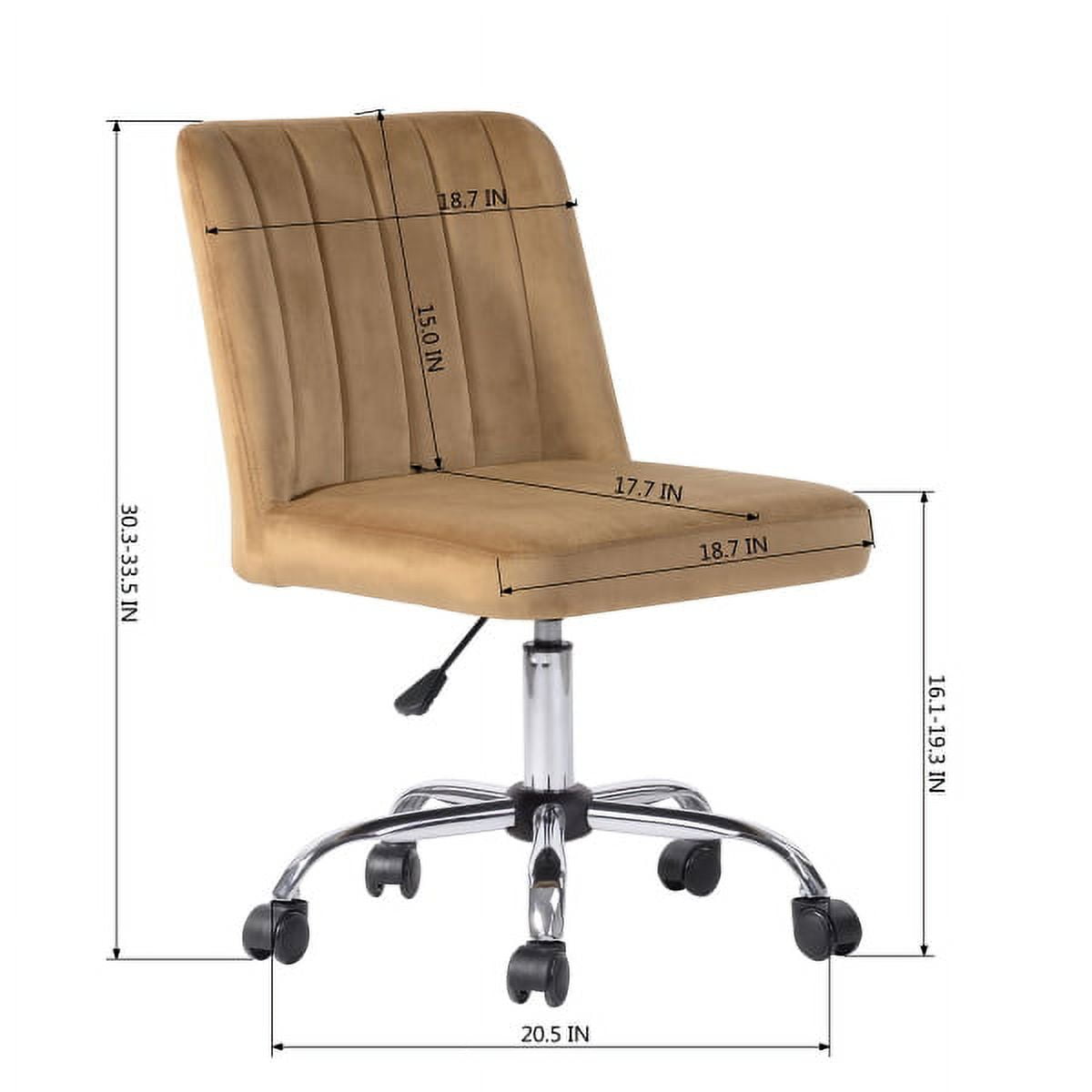 Private Jungle Home Office Chair, Modern Twill Fabric Chair Adjustable Desk Chair Mid-Back Ergonomic Executive Chair-Light Brown Private Jungle Home Office Chair, Modern Twill Fabric Chair Adjustable Desk Chair Mid-Back Ergonomic Executive Chair-Light Brown