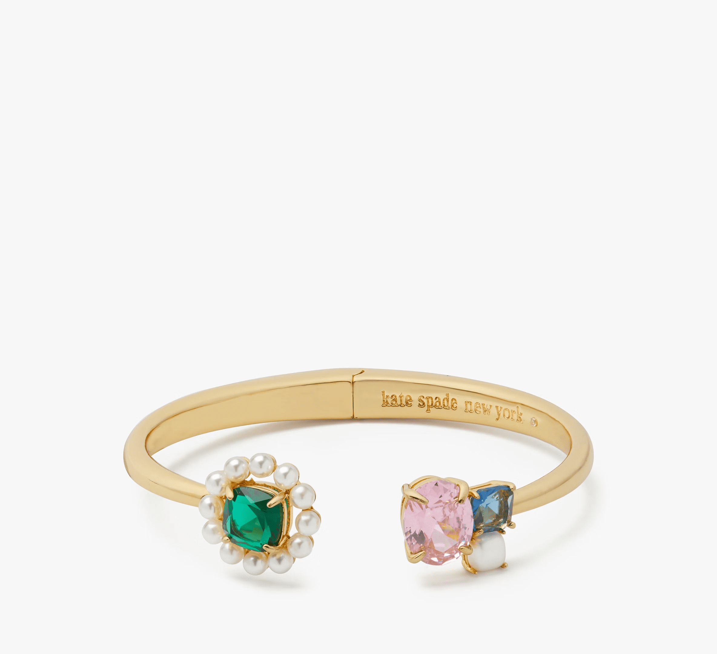 Yours Truly Pave Open Hinge Cuff | Kate Spade Outlet