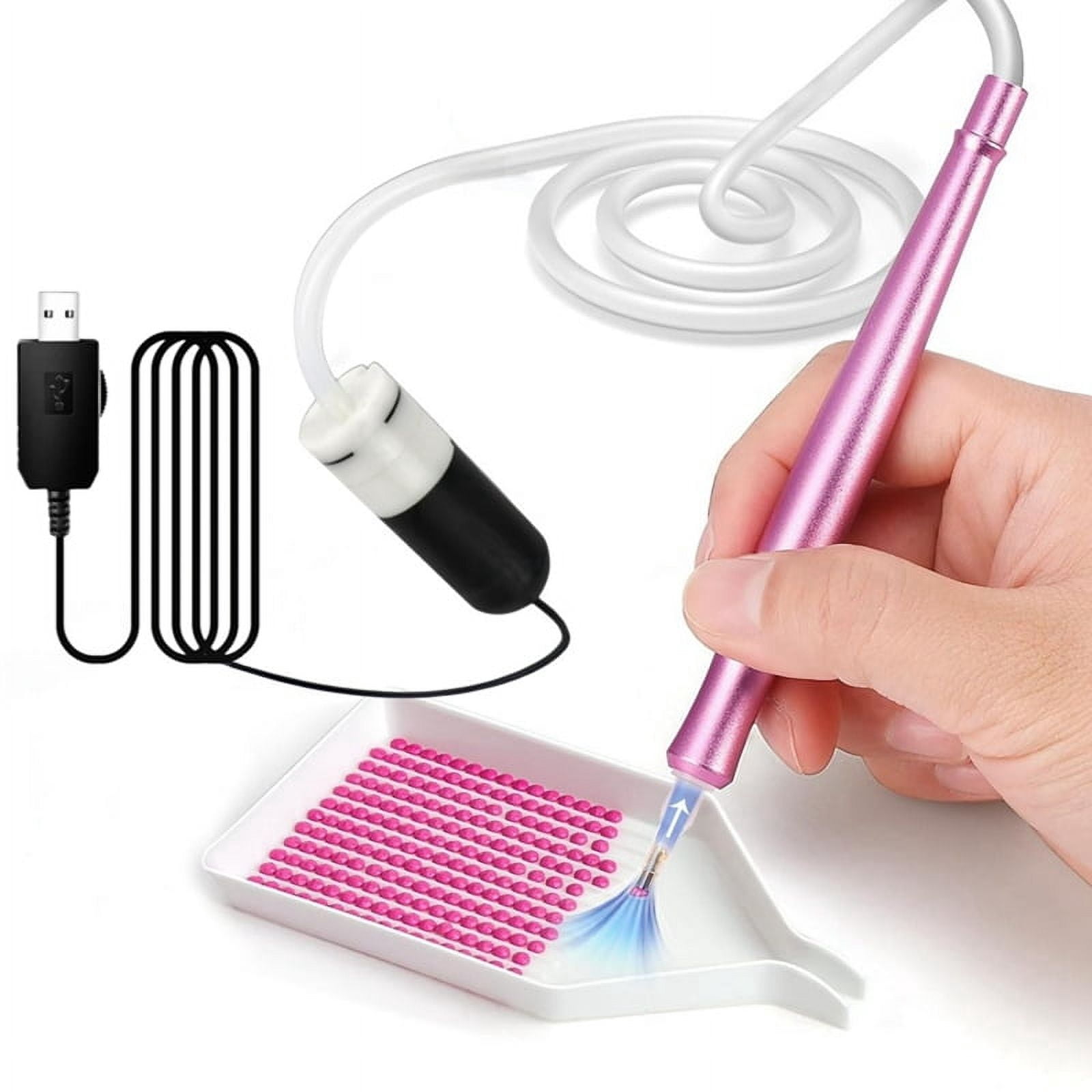 ARIKJ Electric Vacuum Diamond Painting Pen – Adjustable Suction, No Wax Needed, With Storage Trays | Faster & Cleaner Diamond Art
