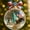 multicolour, variant on Acrylic 2D 250th Anniversary Christmas Snowball Decoration - Transparent Design, Festive Ornament for Holiday Celebration