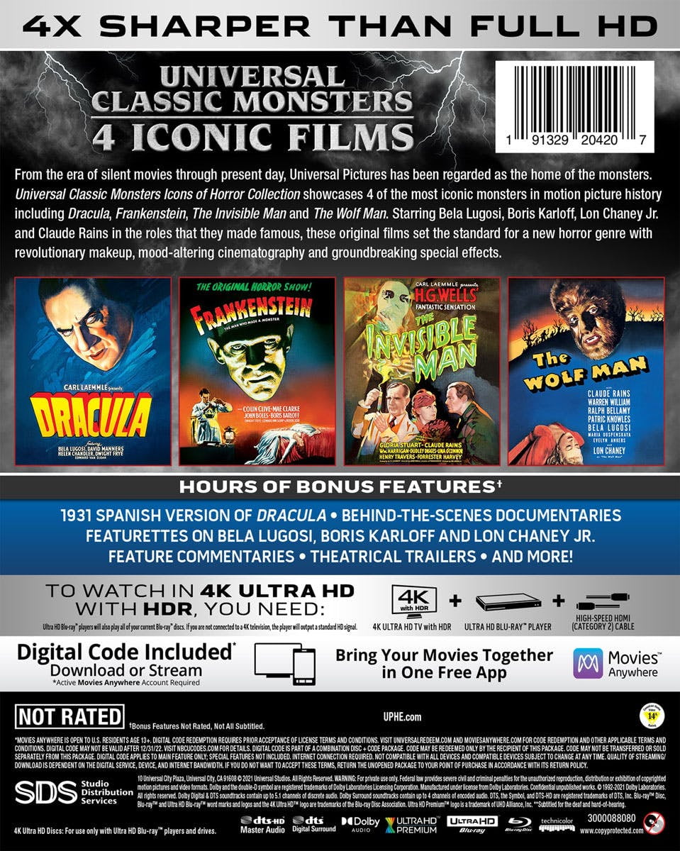Universal Studios Classic Monsters: Horror Collection with