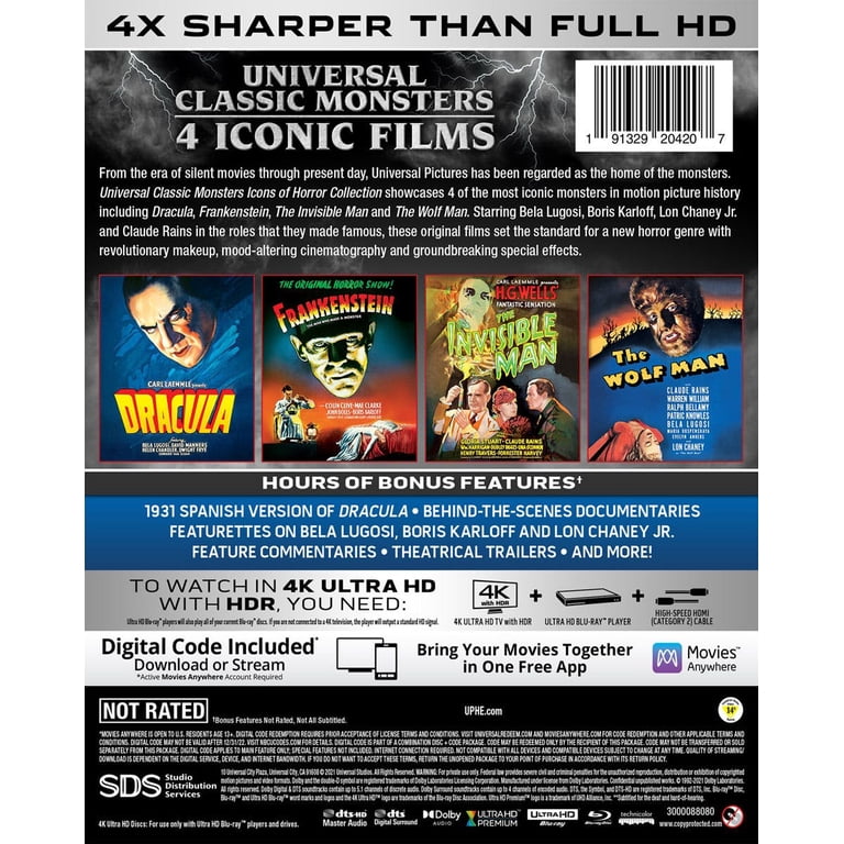 Universal Studios Classic Monsters: Horror Collection with