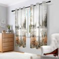 thumbnail image 2 of Yayeee Window Curtains Light Filtering 63"x42" Grommet Panel Pair Home Living Room Decor, Halloween Pumpkin Field, 2 of 7