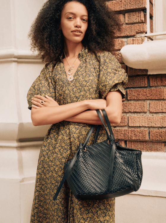 Scenario Women's Mini Clam Tote, Black