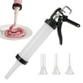 thumbnail image 5 of Joernso Sausage Stuffer Meat Filler Manual Sausage Machine with 3 Tubes Food Grade Large Capacity Sausage Stuffing Tube Kit for Homemade Sausages, 5 of 8