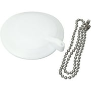 Peerless Tub Stopper with Chain, White
