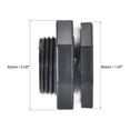 thumbnail image 3 of Unique Bargains G3/4 Female Pipe Fitting PVC Bulkhead Fitting with Silicone Gasket Gray 2 Pack, 3 of 6