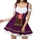 thumbnail image 1 of Gibobby Vestidos de noche Disfraz medieval para mujer Vestido de camisa irlandesa con manga de trompeta con corsé Vestido tradicional Halloween Disfraces de cosplay Vestido de corsé(Morado, XXXXL), 1 of 4