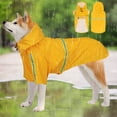 thumbnail image 3 of ZHAOCHENG Chubasquero para perros (XLamarillo) - chubasquero con capucha y reflector para que tu perro pueda pasear de forma segura y seca, 3 of 5