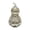 C001- Style A, variant on Indoor Halloween Table Decorations, Fall and Halloween Decor, Pumpkin Decorations for Home, Led Night Light, 9X6 Inch Metallic Golden Glass Gourd Shaped Led Pumpkin Lamp for