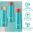 thumbnail image 2 of 3 Pcs Cream Contour Stick Makeup Set, Shades with Natural Bronzer, Blendable Blush, and Highlighter Stick for a Flawless Look, Long Lasting & Waterproof Contour Stick Makeup for All Skin(#1#5#7）, 2 of 7