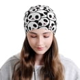 thumbnail image 2 of Rocae Cute Panda Face for Beanies Hats for Men Women Warm Chunky Knit Hats Winter Adult Milk Silk Knitted Beanie, 2 of 7
