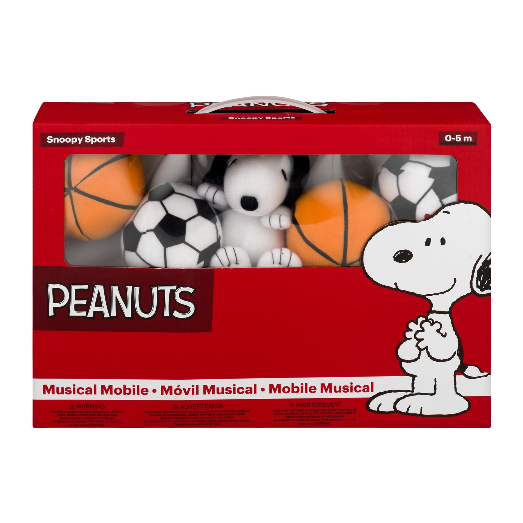 Peanuts Lamp Snoopy Sports Baby Musical Crib Mobile Walmart Com Walmart Com