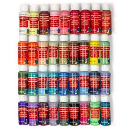 UPC: 0195158466683 | 36 Color Acrylic Paint Value Set by Craft Smart®